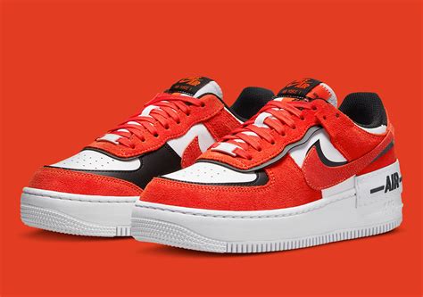 Nike Air Force 1 Shadow Red White Black DQ8586-800 | SneakerNews.com