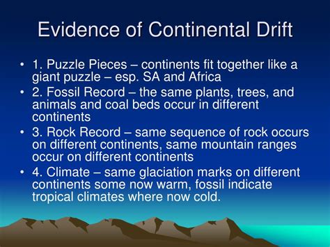 PPT - The Theory of Continental Drift PowerPoint Presentation - ID:416795