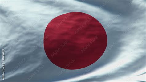 japan flag waving loop Stock Video | Adobe Stock