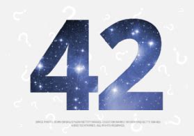 What is 42 (h2g2, meaning of life, The Hitchhiker's Guide to the Galaxy)?