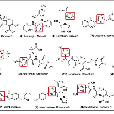 Clinical drugs bearing thiazole ring as anticancer and antimicrobial ...