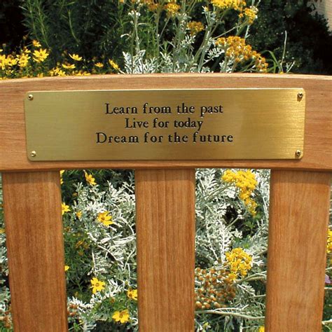 Memorial Bench Plaque Quotes. QuotesGram