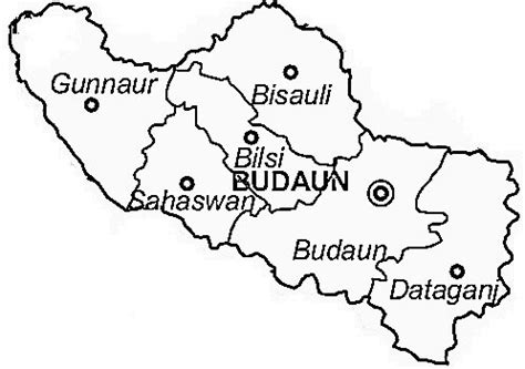 Budaun District | Budaun District Map