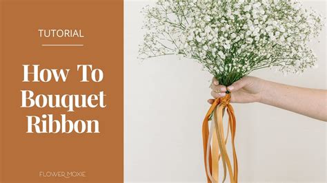 How To Tie Bouquet Ribbon 3 Different Ways! - YouTube | Ribbon bouquet ...