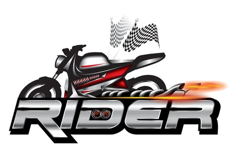 Rider, Motorcycle emblem, logo design vector. 3015075 Vector Art at ...