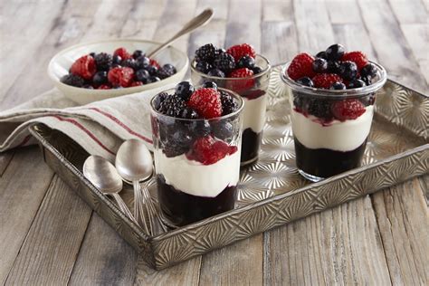 Mixed-Berry Cheesecake Coupes | Driscoll's