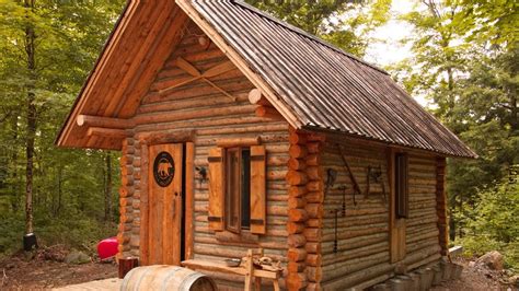 Log Cabin Building TIMELAPSE Built By ONE MAN Alone In The Forest - YouTube