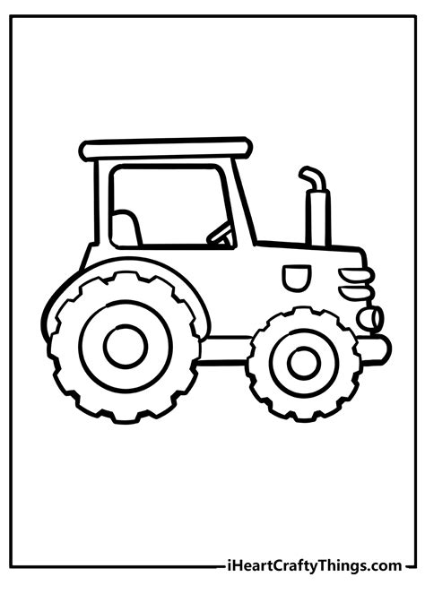 Printable Tractor Coloring Pages