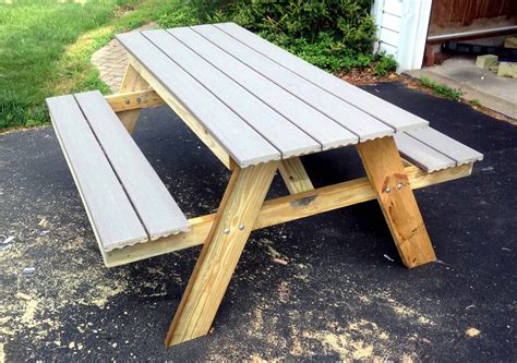 20 DIY Picnic Table Ideas to Build this Summer - The Handyman's Daughter