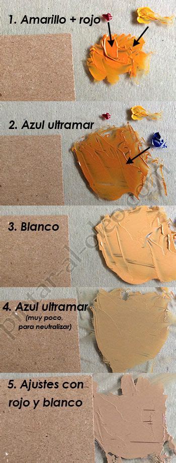 Formar color café claro o marrón claro con pinturas | Tutoriales de ...