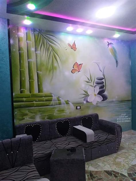 3d wall design.3d wall paint design photos | 3d wall painting, Wall ...