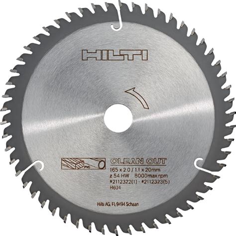 Wood fine finish circular saw blade - Wood Circular Saw Blades - Hilti ...