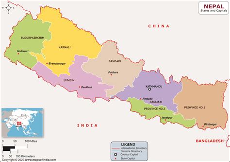 Nepal Provinces and Capitals List and Map | List of Provinces and ...