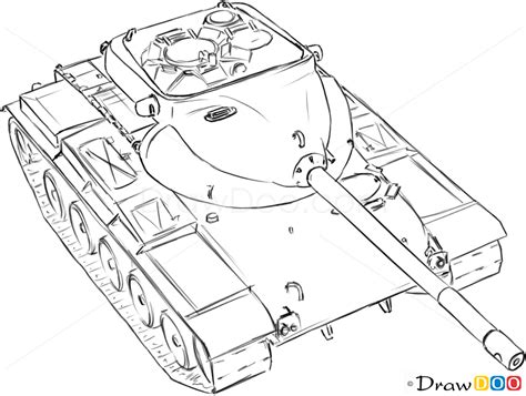 How to Draw Medium Tank, T69, Tanks - How to Draw, Drawing Ideas, Draw ...