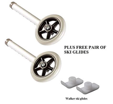 5″ Walker Wheels Replacement Kit, Universal Replacement Wheel Kit for ...