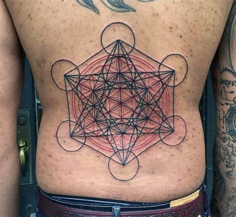 60 Metatron’s Cube Tattoo Designs For Men - Geometric Ink Ideas