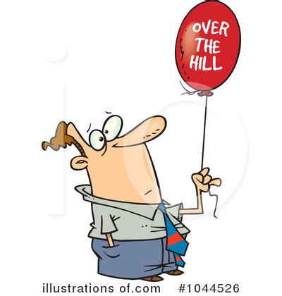 Over The Hill Clipart #1044853 - Illustration by toonaday