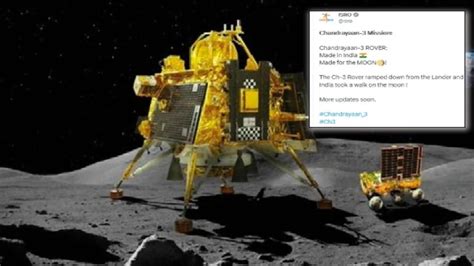 Chandrayaan-3 Landing: Pragyan rover slopes down Vikram lander; 'made ...