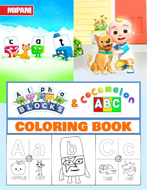 Buy MiPan! - Alphablocks & Cocomelon ABC Coloring Book: Preschool ...