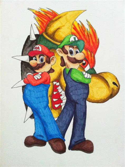 Mario, Luigi and Bowser by Crudaka on DeviantArt