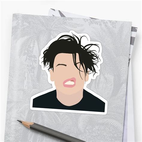 Yungblud Minimalist Portrait Sticker by JustGottaDraw | Stickers, Vinyl ...