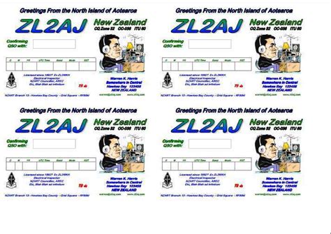 Qsl Card Template For Word - Cards Design Templates