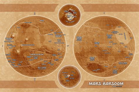 ERBzine 2807: Maps of Barsoom