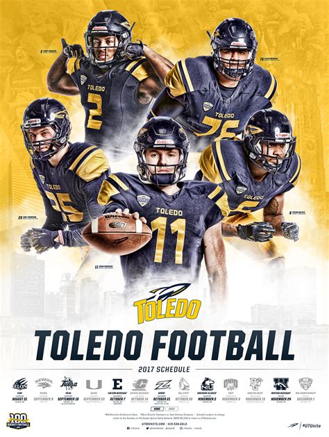 2017 Toledo Rockets Football Schedule Poster :: Behance