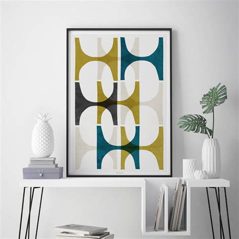 Abstract Geometric Wall Art Print By Bronagh Kennedy Art Prints ...