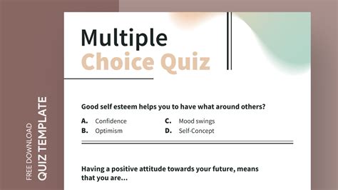 Multiple Choice Quiz Free Google Docs Template - gdoc.io