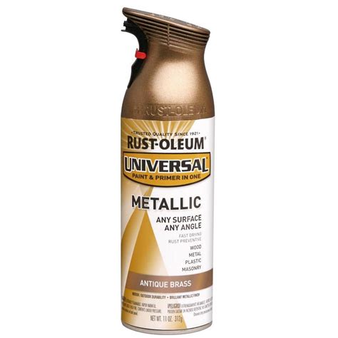 Rust-Oleum Universal 11 oz. All Surface Metallic Antique Brass Spray ...