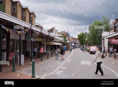 Egham High Street in Surrey UK Stock Photo, Royalty Free Image ...