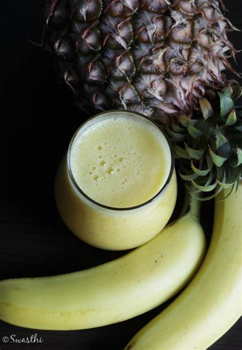 Pineapple smoothie recipe | How to make a pineapple banana smoothie