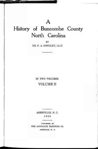 A history of Buncombe County, North Carolina; v. 02