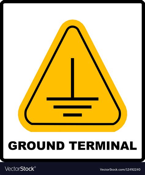 Electrical grounding sign Royalty Free Vector Image