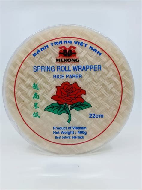 Spring Roll Wrapper Rice Paper Banh Trang 22cm - 400g - Toko Indonesia