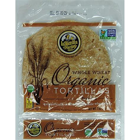 La Tortilla Factory Organic Whole Wheat, 7.62 oz - Walmart.com ...