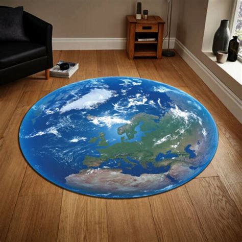 World, Earth, Space Round Rug, Round World Rug, Round Rug, Round Carpet ...