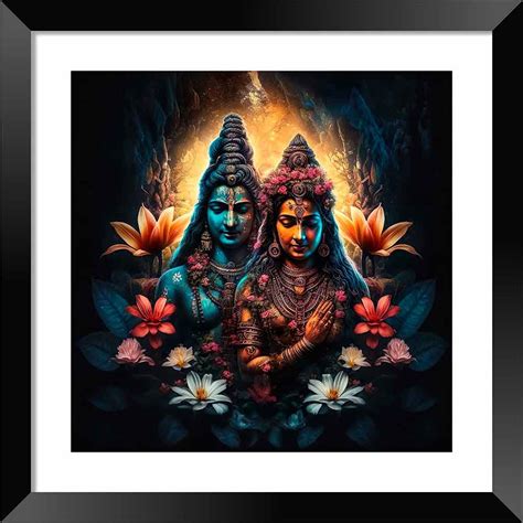 Lord Shiv Parvati Painting - DBrush