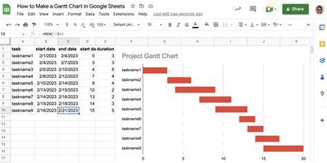 How to Make a Gantt Chart in Google Sheets | Layer Blog