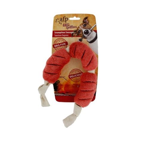 All for Paws Dog Toy BBQ Grillers Scrumptious Sausages | Pet toys, Dog ...