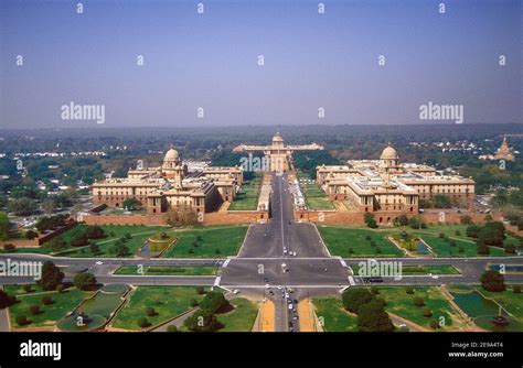 Aerial view rashtrapati bhavan hi-res stock photography and images - Alamy