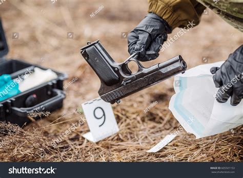 Crime Scene Investigation Collecting Evidence Crime Stock Photo ...