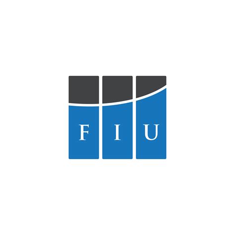 FIU letter logo design on WHITE background. FIU creative initials ...