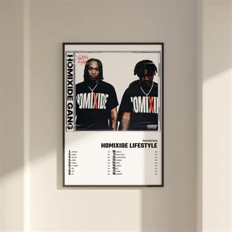 Homixide Gang Homixide Lifestyle Album Cover Poster Wall Art, Homixide ...