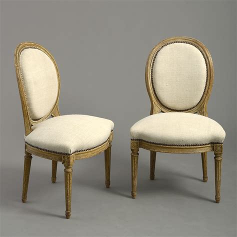 Pair of Late 18th Century Louis XVI Period Painted Side Chairs ...