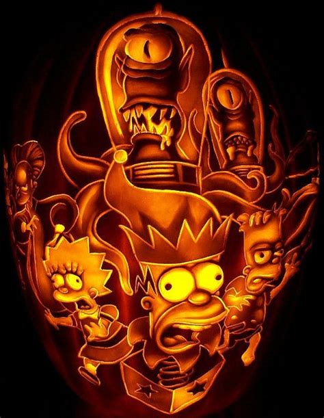 The Simpsons | Halloween pumpkin carving stencils, Halloween pumpkins ...