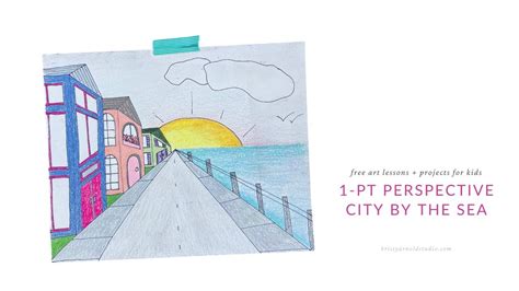 [最も選択された] one point perspective city drawing easy with color 238558 ...