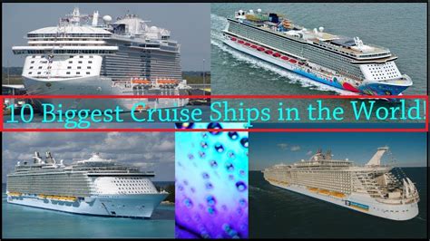 Top 10 Biggest Cruise Ships In the World 2021 | 10 Largest Cruise Ships ...