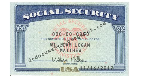 USA social security card ,ssn card template psd social security card ...